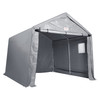 Portable Shed Outdoor Storage Shelter, 7 x 12 x 7.36 ft Heavy Duty All-Season Instant Storage Tent Tarp Sheds with Roll-up Zipper Door and Ventilated Windows For Motorcycle, Bike, Garden Tools