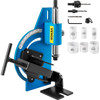Tube Notcher Kit 60 Degree Pipe Tubing Notcher w/ 9 Pc Bi-Metal Hole SawÂ 3/4" -2-1/4" with Case Tubing and Pipe Notcher 2 Drills Tube Notcher Tool for cutting holes through Metal, Wood, Plastic.