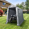 Portable Shed Outdoor Storage Shelter, 6 x 8 x 7 ft Heavy Duty All-Season Instant Storage Tent Tarp Sheds with Roll-up Zipper Door and Ventilated Windows For Motorcycle, Bike, Garden Tools