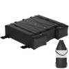 T-Top Storage Bag, for 4 Type II Life Jackets, w/ a Boat Trash Bag, 600D Oxford Fabric Life Vests Storage Bag for Most T-Top Boats, Bimini Tops and Pontoon Tops (Life Jackets not Included)