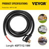 40Ft 50Amp Generator Extension Cord 6 Gauge STW 6/3+8/1 Generator Cord Generator Power Cord N14-50P to Bare Wire Cut Wire Cord Extension Power Cord RV Motor Home Generator Portable (100-53747)