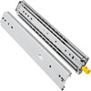 Heavy Duty Drawer Slides 24" Length, Locking Drawer Slides 500lbs Load Capacity Long Full Extension Drawer Slide 1 Pair Side Mount Ball Bearing Drawer Glides Push to Open Drawer Runners Rail