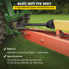 PTO Shaft, 1-3/8Â” 6 Spline Tractor and Implement Ends PTO Driveline Shaft, Series 4 Tractor PTO Shaft, 43Â”-59Â” Brush Hog PTO Shaft with Slip Clutch Black, for Finish Mower, Rotary Cutter