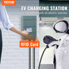 Level 2 Electric Vehicle Charging Station, 0-40A Adjustable, 9.6 kW 240V NEMA 14-50 Plug Smart EV Charger with WiFi, 22-Foot TPE Charging Cable for Indoor/Outdoor Use, ETL&Energy Star Certified