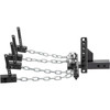 Weight Distribution Hitch, 1400 lb Tongue Capacity Load Leveling Hitch with Sway Control, 2-5/16" Ball & 8" Drop/Rise & 4 Chains & Universal Frame Bracket, No-Bounce No-Sway Trailer Towing