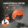 Electric Concrete Saw, 14 in Circular Saw Cutter with 5 in Cutting Depth, Wet/Dry Disk Saw Cutter Includes Water Line, Pump and Blade, for Stone, Brick, Porcelain, Concrete, 3200W/15A Motor (100-11179)
