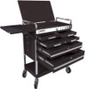 Sunex Professional 5 Drawer Service Cart with Locking Top- Black