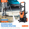 Electric Pressure Washer, 2150 PSI, Max. 1.8 GPM, 1800W Power Washer w/ 26 ft Hose, 4 Quick Connect Nozzles, Foam Cannon, Portable to Clean Patios, Cars, Fences, Driveways