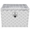 Underbody Truck Box, 24"Ã—17"Ã—18" Pickup Storage Box, Heavy Duty Aluminum Diamond Plate Tool Box with Lock and Keys, Waterproof Trailer Storage Box with T-Handle Latch for Truck, Van, Trailer