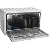 Underbody Truck Box, 30"17"18" Pickup Storage Box, Heavy Duty Aluminum Diamond Plate Tool Box with Lock and Keys, Waterproof Trailer Storage Box with T-Handle Latch for Truck, Van, Trailer