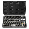 Bolt Extractor Set, 29-Piece Bolt and Nut Remover Set, 6mm to 10mm, 13/32" to 3/4", CR-MO Steel Extraction Socket Set with Storage Case, for Removing Damaged Rusted Bolts, Nuts and Screws