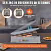 Impulse Sealer 12 inch, Manual Heat Sealing Machine with Adjustable Heating Mode, Aluminum Shrink Wrap Bag Sealers for Plastic Mylar PE PP Bags, Portable Poly Bag Sealer with Extra Replace Kit
