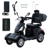 Heavy Duty 4-Wheel Mobility Scooters for Seniors & Adults 500lbs Capacity - 31 Miles 3-Speed Long Range, 800W All Terrain Electric Recreational Scooter Wheelchair with 25Â° Max Climbing Capacity