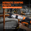 Pro Press Tool, 18V Electric Pipe Crimping Tool for 1/2" to 2" Stainless Steel, Copper, PEX Pipes, 360Â° Rotation Automatic Crimper with Brushless Motor & 6 Pro Press Jaws