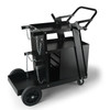 Welding Cart, 2-Tier 4 Drawers Welder Cart with 265 LBS Weight Capacity, 360Â° Swivel Wheels, Tank Storage Safety Chains, Heavy Duty Rolling MIG Welder Cart for Mig Welder and Plasma Cutter