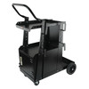 Welding Cart, 2-Tier Heavy Duty Welder Cart with Anti-Theft Lockable Cabinet, 265LBS Weight Capacity, 360Â° Swivel Wheels, Tank Storage Safety Chains, Welding Cabinet for TIG, ARC, Plasma Cutter