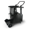 Welding Cart, 2-Tier Heavy Duty Welder Cart with Anti-Theft Lockable Cabinet, 265LBS Weight Capacity, 360Â° Swivel Wheels, Tank Storage Safety Chains, Welding Cabinet for TIG, ARC, Plasma Cutter