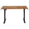 Height Adjustable Desk, 55.1 x 23.6 ini141.4m*0.6mi14, 3-Key Modes Electric Standing Desk,Whole Piece Desk Board, Sturdy Dual Metal Frame, Max. Bearing 180 LBS Computer Sit Stand up Desk, for Home and Office