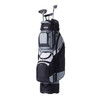 Golf Cart Bag with 14 Way Organizer Divider Top, 41a 13 Pockets Premium Nylon Cart Bag, Durable Golf Bags with Handles & Dust Cover & Detachable Straps for Men & Women, Black Color-Block