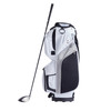 Golf Cart Bag with 14 Way Organizer Divider Top, 36a 13 Pockets Premium Nylon Cart Bag, Durable Golf Bags with Handles & Dust Cover & Detachable Straps for Men & Women, White Color-Block