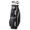 Golf Cart Bag with 14 Way Organizer Divider Top, 36a 13 Pockets Premium Cart Bag, Durable Golf Bags with Handles & Dust Cover & Detachable Straps for Men & Women, Black Color-Block