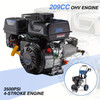 Pressure Washer, 3500PSI 2.3GPM Gas Powered High-pressure Washer With OHV 209CC Engine, 4 Adjustable Nozzles, 25 Foot Hose For Cleaning Walls, Terraces, Vehicles, And Gardens