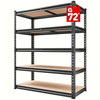 2000LBS Garage Shelving 72''H Storage Shelves Heavy Duty Shelving 5 Tier Metal Shelves For Garage Shelves 35.5"W X72"H X 15.8"D, Adjustable Shelving Unit For Basement Pantry Utility Rack Shelf
