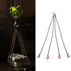 Chain Sling 59.06inch 4 Leg Steel Chain Lifting Sling For Factory Building Site Mining Harbor Construction 3T Chain Sling4 Leg Chain Sling4 Way Chain Sling Lifting ChainChain Lifting SlingEngine Lift Chain