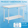 Stainless Steel Kitchen Prep And Work Table, Commercial Work Table For Restaurant And Home, Stainless Steel