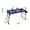 5-in-1 Portable Folding Workbench Miter Saw Stand - Adjustable Height, Detachable, and Compact Design for Woodworking Projects and DIY Enthusiasts - Heavy-Duty and Durable Construction with Sturdy Legs for Enhanced Stability
