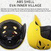 ABS Water Rescue Helmet: Skiing, Biking, Adjustable Wakeboarding, Rafting, and Kayaking Safety Gear with Detachable Ear Protection yellow matte