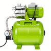 1.6HP Shallow Well Pump with Pressure Tank, 115v Stainless Steel Garden Irrigation Pump, Pressure Switch Automatic Water Pressure Booster Pump, Booster Jet Pump for Home, Garden, Lawn