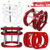 Aluminum Router Lift Table Base for 65mm Motors, Manual Elevating Tool Set with 4-Jaw Chuck, Non-Electrical Precision Height Adjustment Clamp for Woodworking