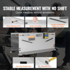 Wheel Alignment Tool, 2-Pack Toe Plates, Camber/Caster/Toe Gauge 0.1Â° Accuracy, Stainless Steel Tool Plate, Magnetic Slots and 6 Alignment Rods, Includes 2 Measuring Tapes & Conversion Chart