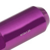 JDM Open-End Hexagon 20 Lug Nuts Set Adapter Key M12X1.25 25mm OD/60mm Tall purple color