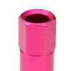 JDM Open-End Hexagon 20 Lug Nuts Set Adapter Key M12X1.25 25mm OD/60mm Tall pink color