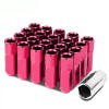 JDM Open-End Hexagon 20 Lug Nuts Set Adapter Key M12X1.25 25mm OD/60mm Tall pink color