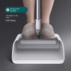 Broom And Dustpan Combo Set For Sweeping Indoor And Outdoor Broom 3 In 1 Long Handle Broom And Dustpan Set, Heavy Duty Push Broom For Household Cleaning Bathroom Kitchen