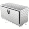 Underbody Truck Box 30"14"16" Pickup Storage Box Heavy Duty Aluminum Diamond Plate Tool Box With Lock And Keys Waterproof Trailer Storage Box With T Handle Latch For Truck Van Trailer