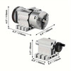 Dividing Head, K11-100mm 3-Jaw Chuck, CNC Router Milling Machine Rotational Axis 4th Axis A Axis Indexing Head, 2.6"/65 Mm Center Height MT2 Tailstock 6:1 Gear Ratio, Universal For Engraving