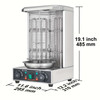 Shawarma Grill Machine, 13 Lbs Capacity, Chicken Shawarma Cooker Machine With 2 Burners, Electric Vertical Broiler Gyro Rotisserie Oven Doner Kebab Machine, For Home Restaurant Kitchen Parties