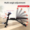 1pc Adjustable Weight Bench, Practical Weight Bench For Full Body Exercise, Foldable Exercise Multifunctional Bench, Suitable For Portable Fitness Strength Training Equipment In Home Gyms