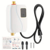 3000W Tankless Electric Hot Water Heater with LED Display – Instant & Consistent Water Heating for Kitchens, Bathrooms & Sinks, 110V, Easy Installation, Stainless Steel Construction