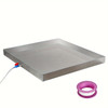 Heavy Duty Stainless Steel Washing Machine Pan Heavy Duty 32 x 30 x 2.5 304 Stainless Steel Washing Machine Pan - Washer Tray For Floor Protection - Compact Washer Drip Tray With Drain Hole & Hose Adapter