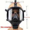 Nuclear & Chemical Gas Mask, MF14 Full Face Tactical Respirator with 40mm Activated Carbon Filter for Dust, Vapour & Chemical Protection, Nuclear Contamination Protection