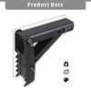 32 Inch Adjustable Folding Backhoe Excavator Thumb Attachments, 1/2 Inch Teeth Thick Steel Plate Assembly Weld On