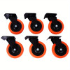 48 Inch Black HDP Ergonomic Creeper - Blow Molded HDPE Body with Padded Headrest & Dual Tool Trays - 440 Lbs Capacity