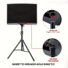 2PK 4ft WB  Speaker Stand Tripod Floor Adjustable Up to 48 Inch DJ Studio Monitor Stands Pole Mount Pair - Valentine's Day Gift