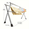 Clothes Drying Rack 78.7 Inches Folding Outdoor Indoor, Drying Rack Clothing Collapsible, Foldable Laundry Drying Rack, Heavy Duty Stainless Steel Clothesline, Drying Racks Clothes Drying Rack 78.7 Inches Folding Outdoor Indoor, Drying Rack Clothing Collapsible, Foldable Laundry Drying Rack, Heavy Duty Stainless Steel Clothesline, Drying Racks
