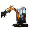 13.5HP Mini Crawler Excavator - 1 Ton Capacity, Heavy-Duty Performance, Enclosed Cab - Durable Alloy Steel, Fuel-Efficient RATO Engine, Random Color